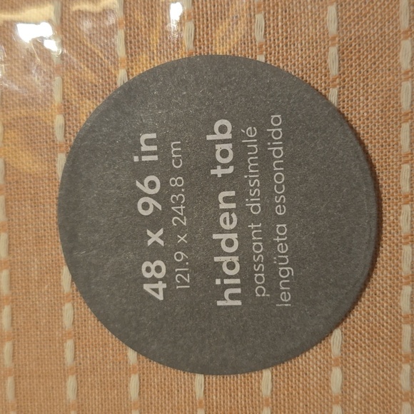 ❤️BUY 2 GET 1 FREE  West Elm Chambray Tack Stripe Curtain, Size 48"W x 96"L,Pink - Picture 4 of 11